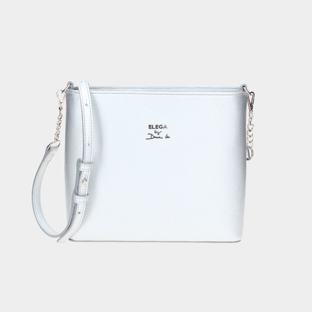 Crossbody kabelka Tesoro strieborná