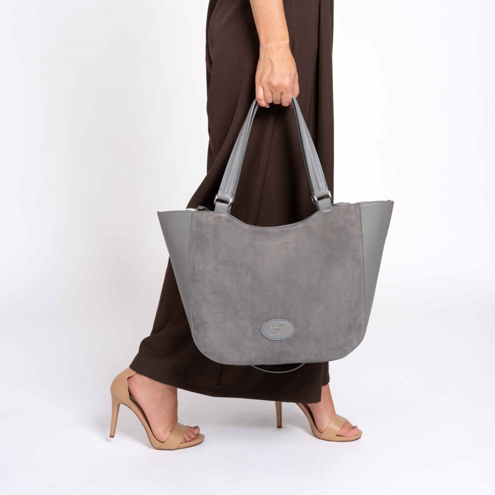 Shopper kabelka Brera modrá/zlato (8)