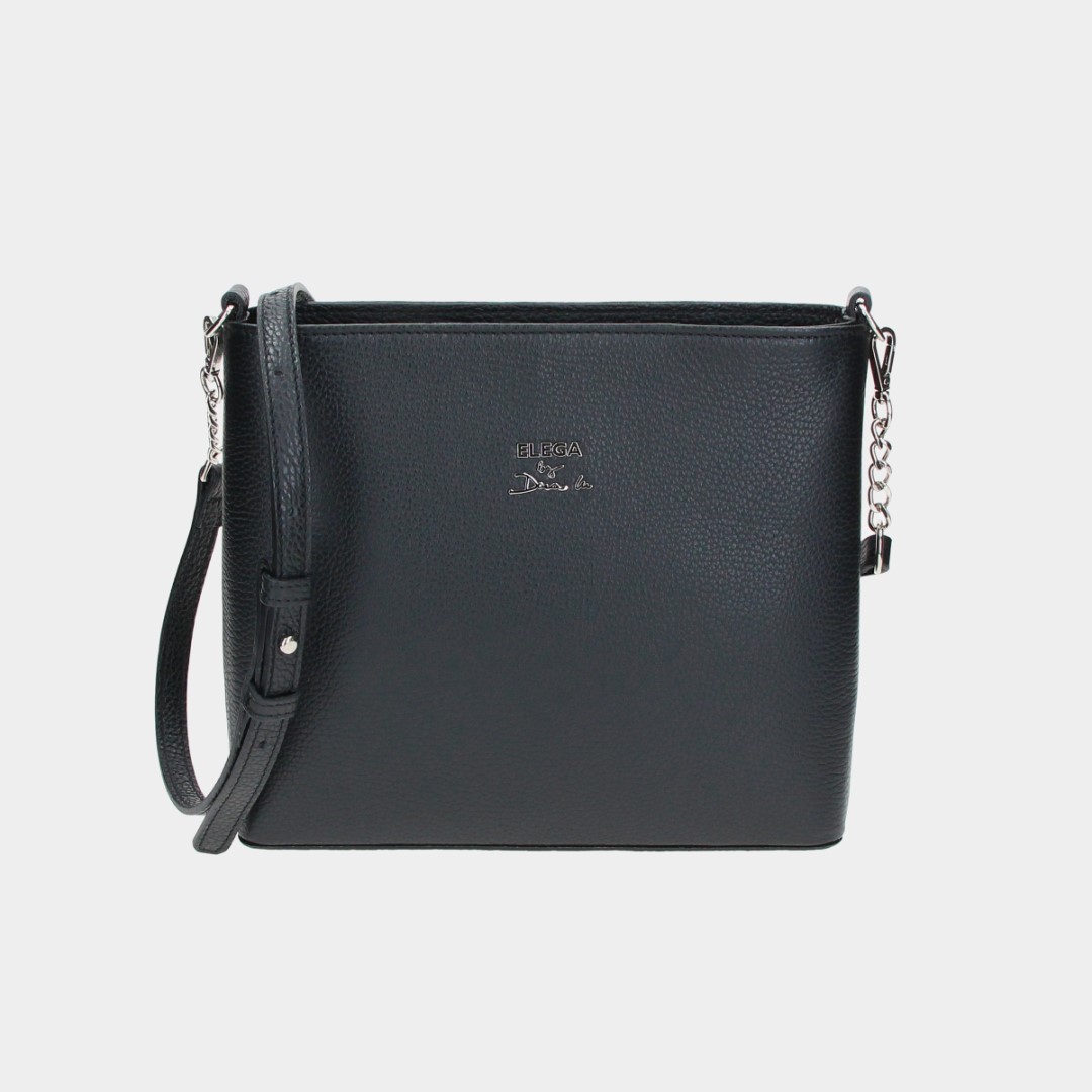 Crossbody kabelka Tesoro čierna/striebro