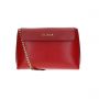 Malá crossbody kabelka Anie červená rubín/zlatá