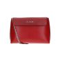Malá crossbody kabelka Anie červená rubín/strieborná