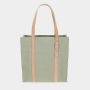 Ananásová shopper zelená/hovädzia koža
