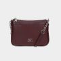 Crossbody Louvre bordová/strieborná