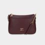 Crossbody Louvre bordová/zlatá
