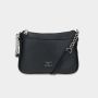 Crossbody Louvre čierna/strieborná