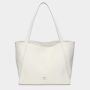 Shopper se zipem Louvre offwhite/stříbro