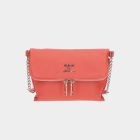 Malé crossbody Marina korálová/stříbro