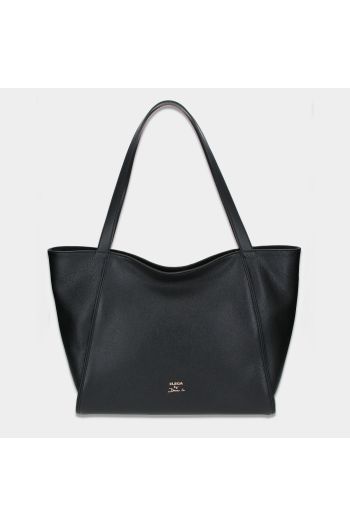 Shopper se zipem Louvre černá/zlato
