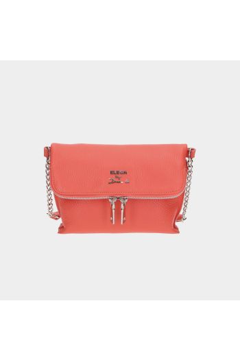Malé crossbody Marina korálová/stříbro