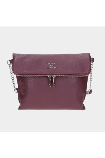 Crossbody Marina švestková/stříbro