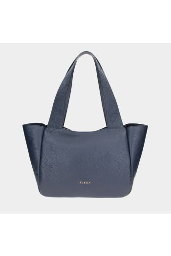 Shopper Ivory modrá/zlato