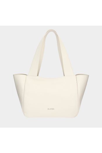 Shopper Ivory offwhite/stříbro